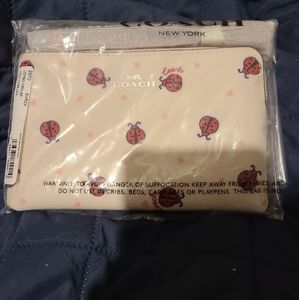 Coach ladybug wristlet